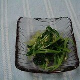 水菜のからし醤油お浸し